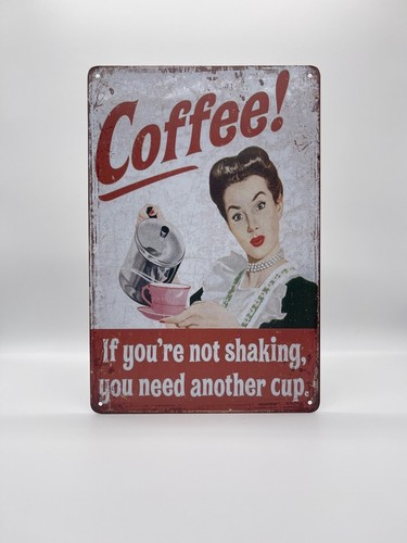 Blechschild coffee 20x30cm - coffee,