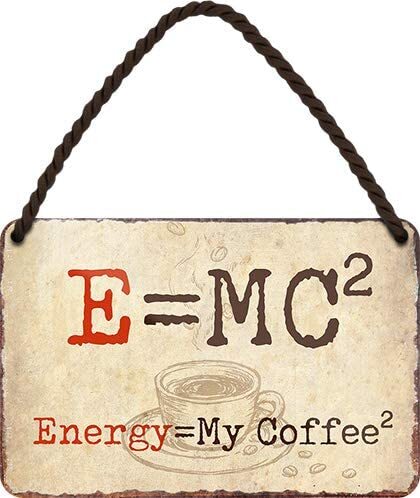Blechschild lustiger kaffee - blechschild,