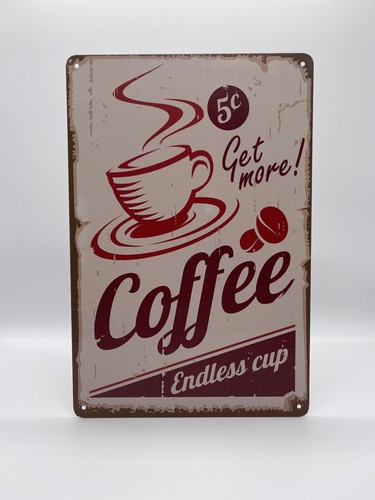 Blechschild coffee 20x30cm - blechschild,