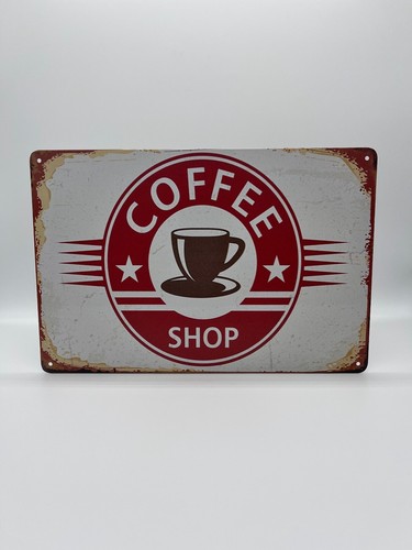 Blechschild coffee shop - blechschild,