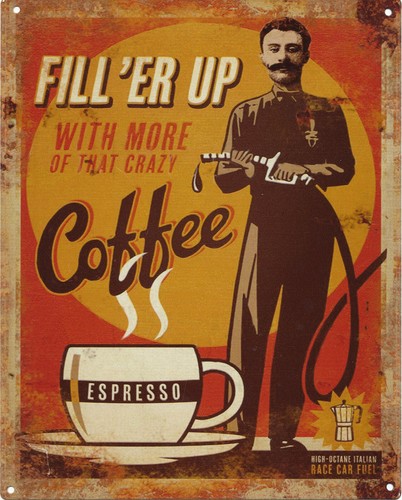 Blechschild coffee kaffee - "coffee,
