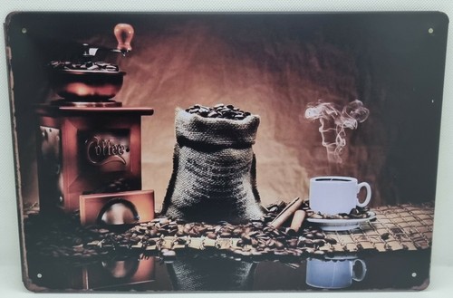 Blechschild kaffee espresso - kaffee,