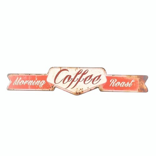 Blechschild morning coffee - blechschild,