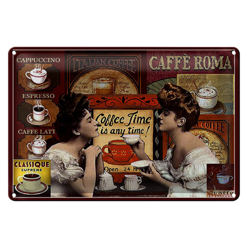 Blechschild kaffee 40x30cm - blechschild,
