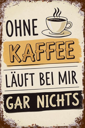 Retro blechschild coffee - retro,