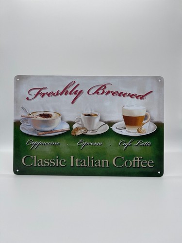 Blechschild italian coffee - blechschild,