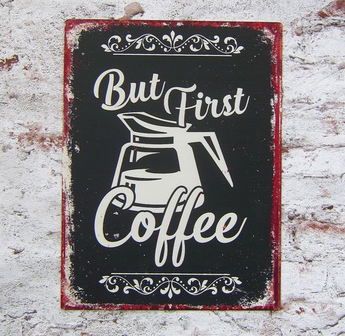 Blechschild kaffee coffee - kaffee,